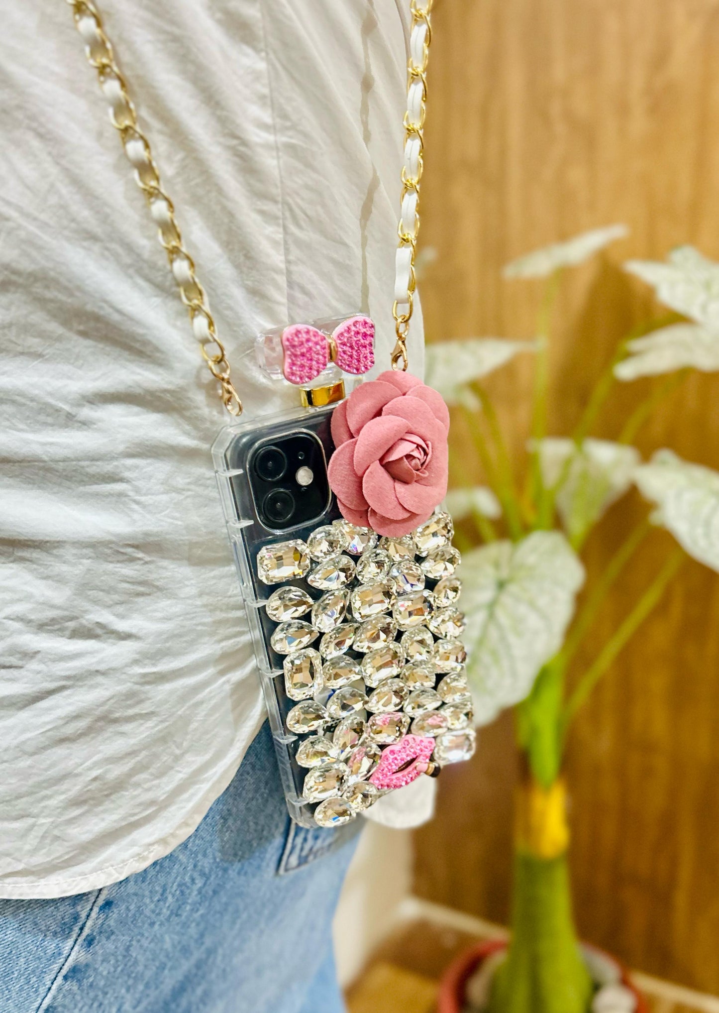 Studded Rose Sling Case