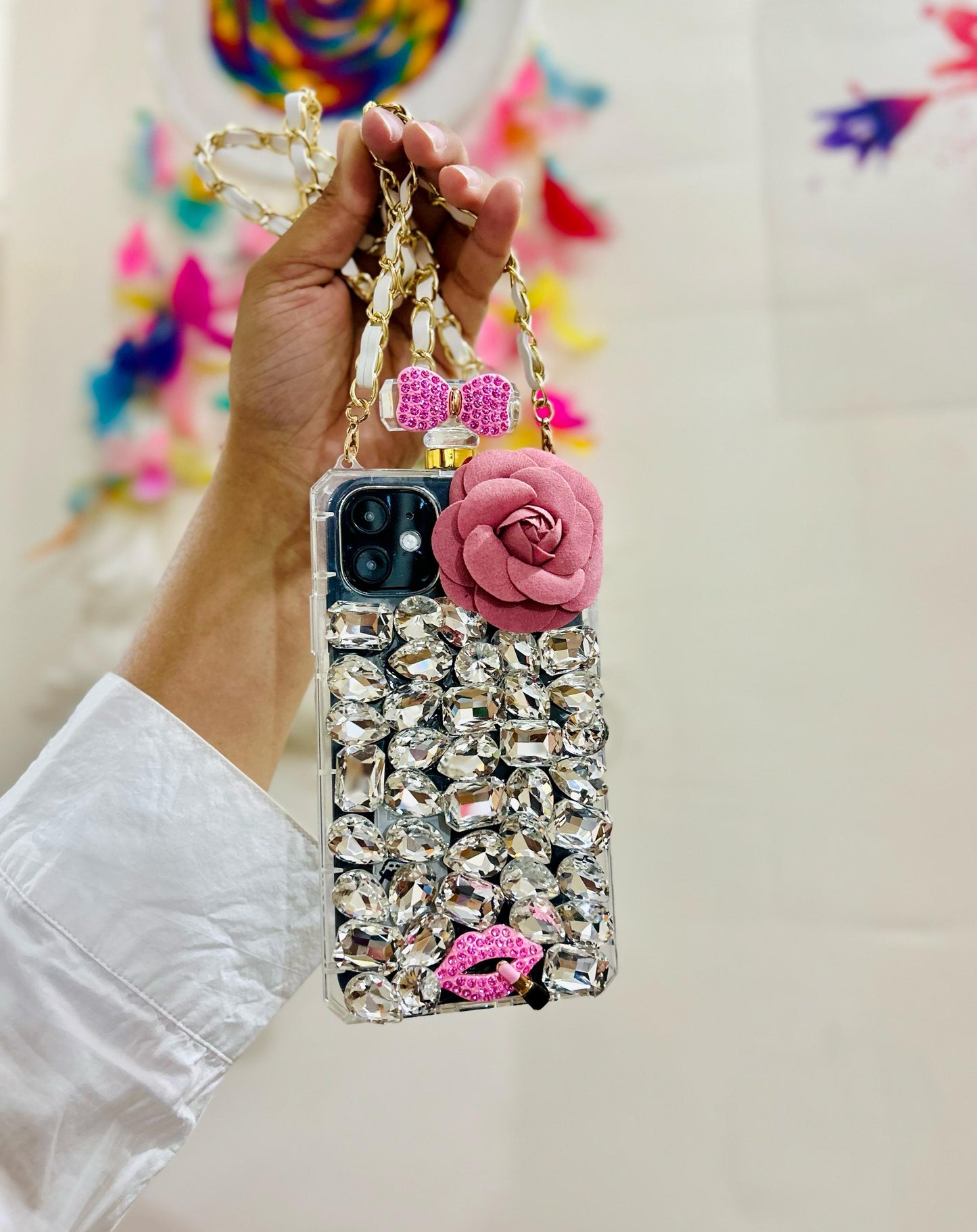 Studded Rose Sling Case