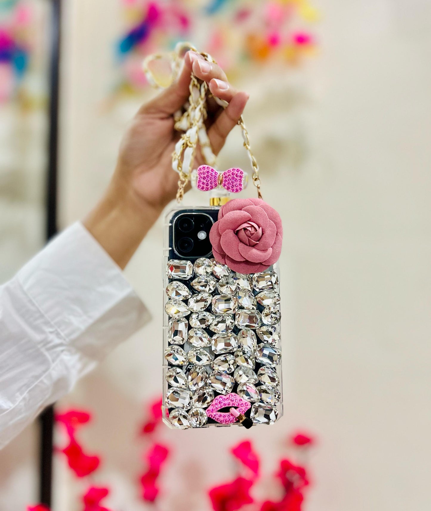 Studded Rose Sling Case