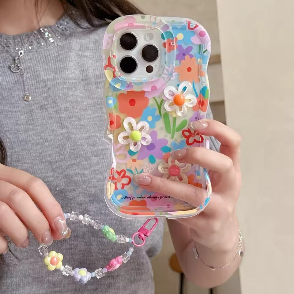 Blossem 3D iPhone Case with Charm