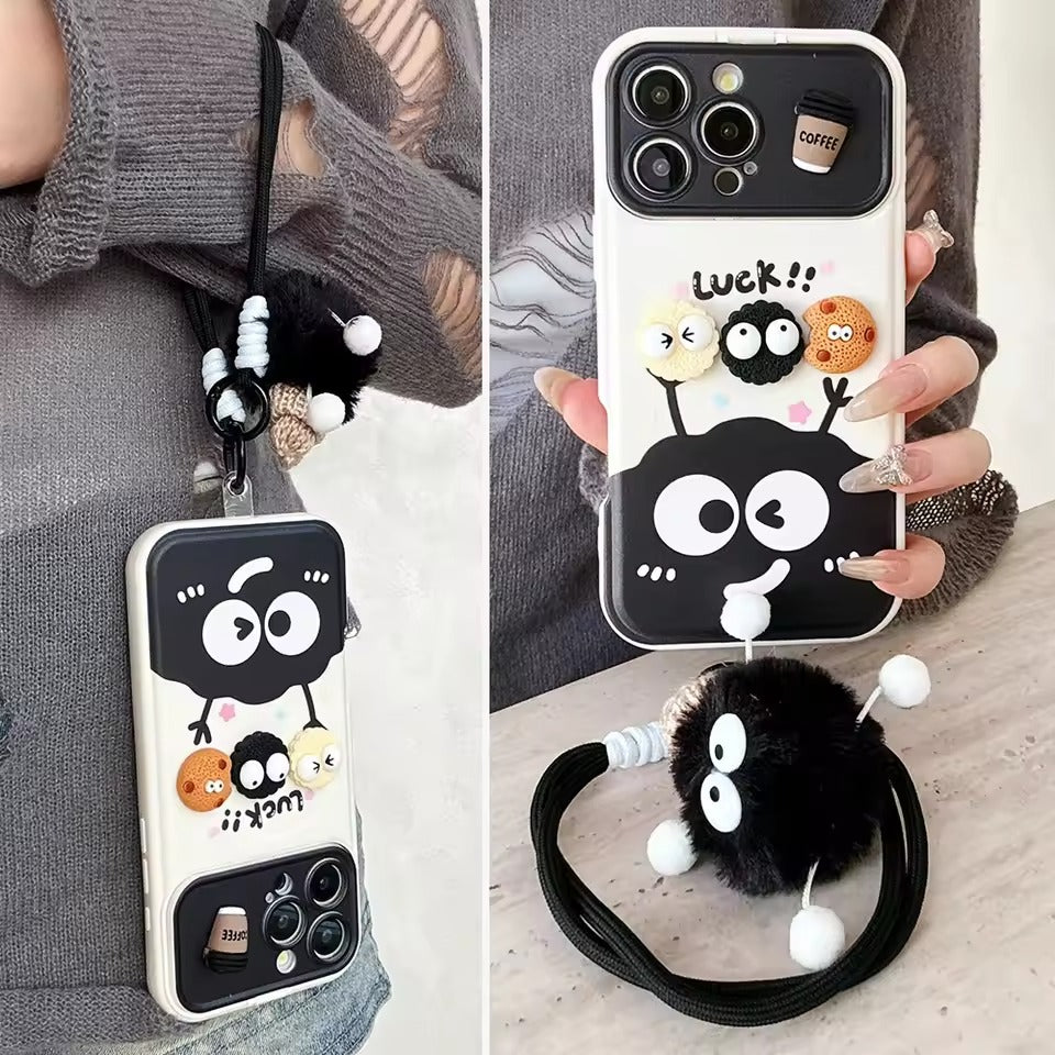 Black Charcoal Ball iPhone case