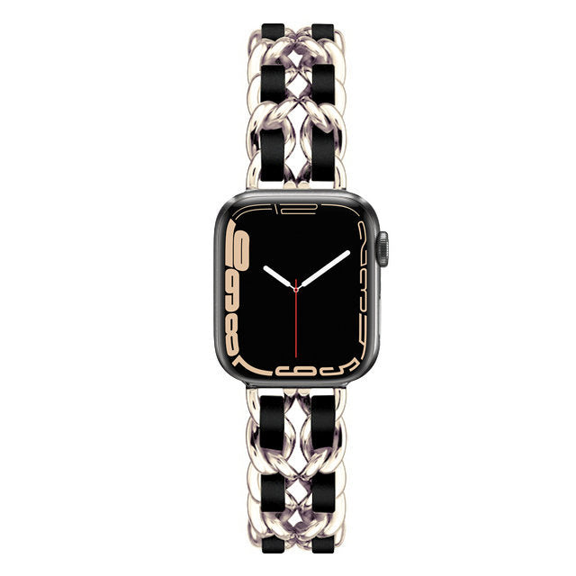 Luxury Criss-Cross Metal Chain Apple Watch Strap [STRAP ONLY]