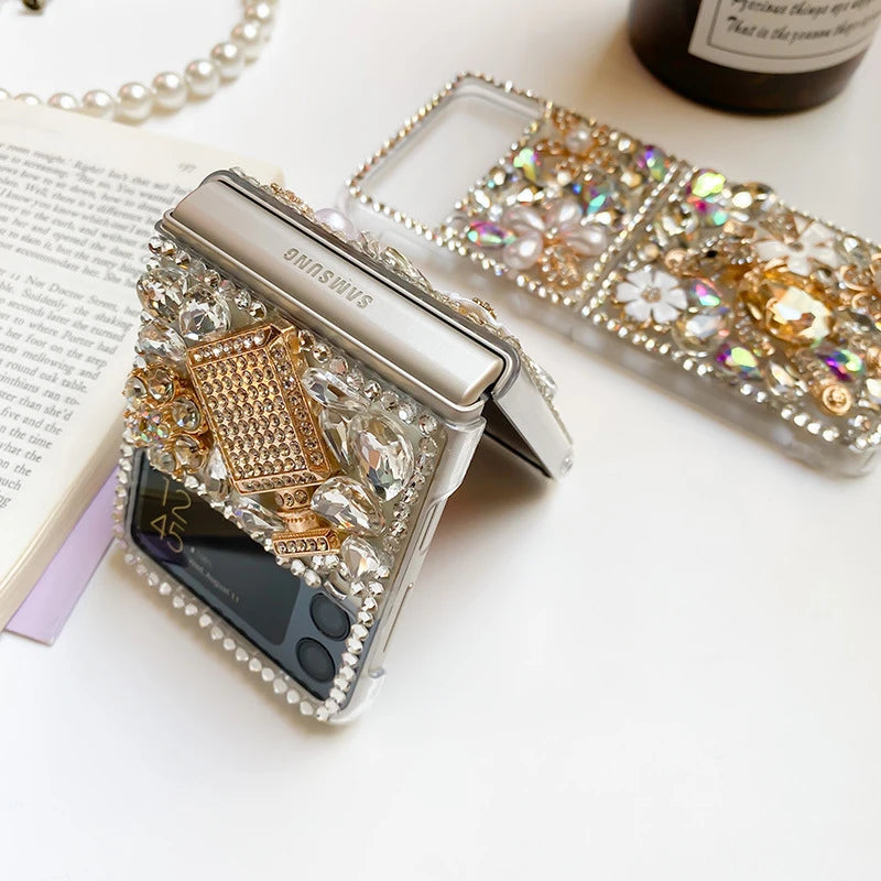 Rhinestone Crystal Samsung Flip&Fold Cases