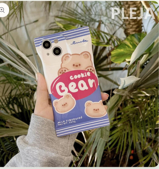 Cute Bear Snack Bag Case