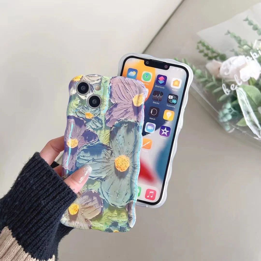 Floral Oil-Paint iPhone Case