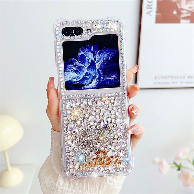 Luxury Stunning Crystal Handmade Samsung Flip Case