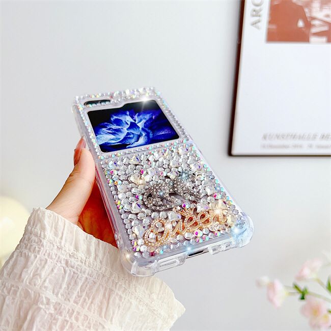 Luxury Stunning Crystal Handmade Samsung Flip Case