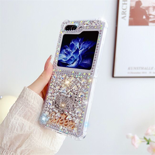 Luxury Stunning Crystal Handmade Samsung Flip Case