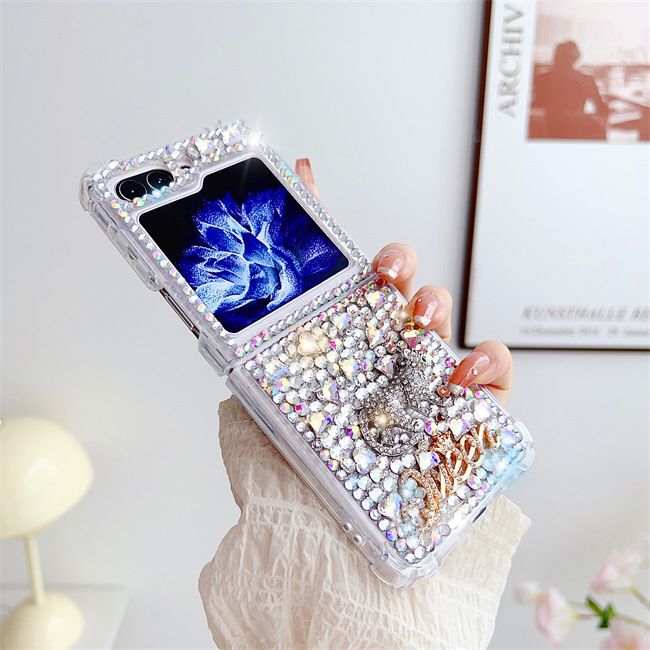 Luxury Stunning Crystal Handmade Samsung Flip Case