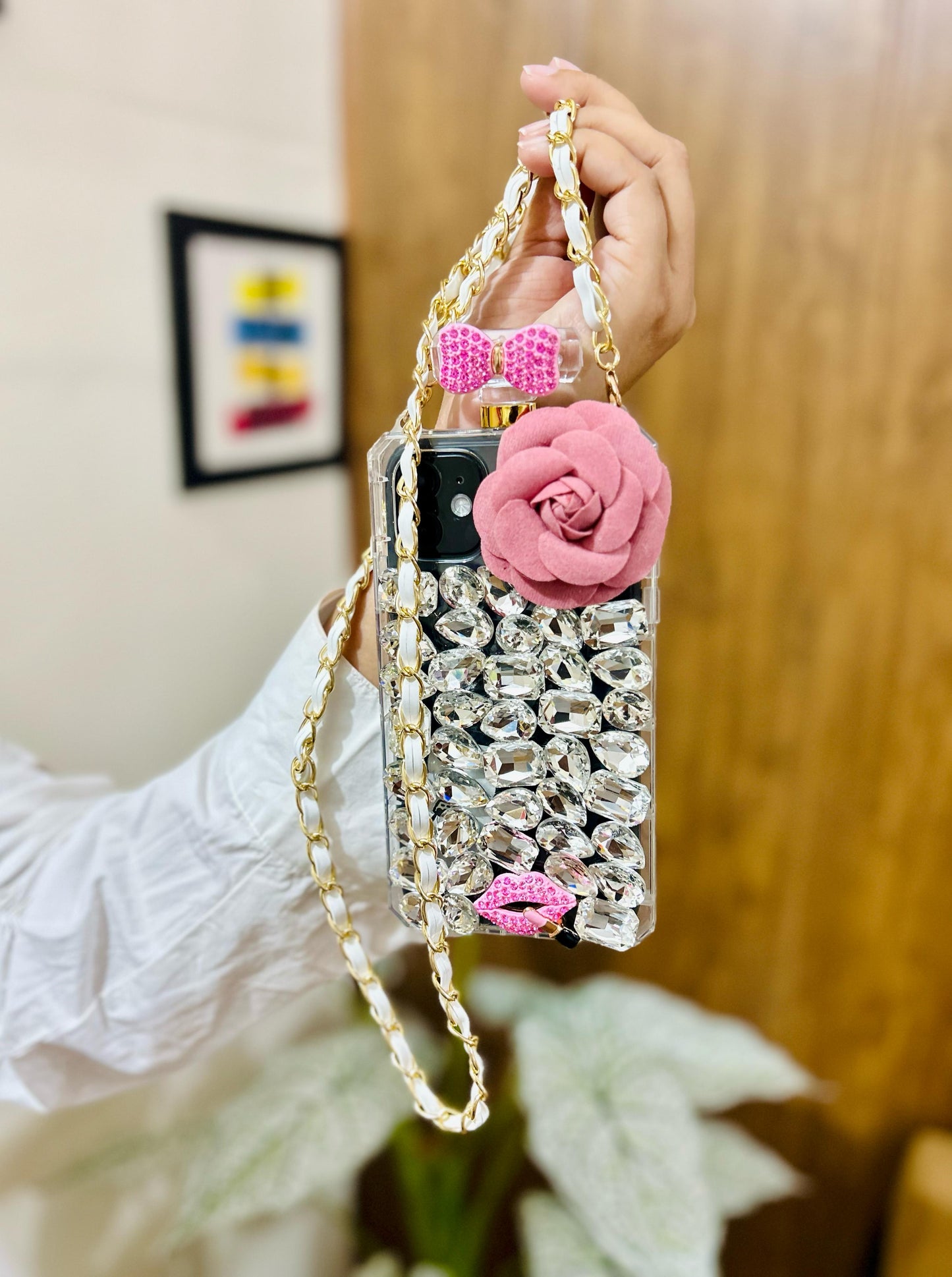 Studded Rose Sling Case