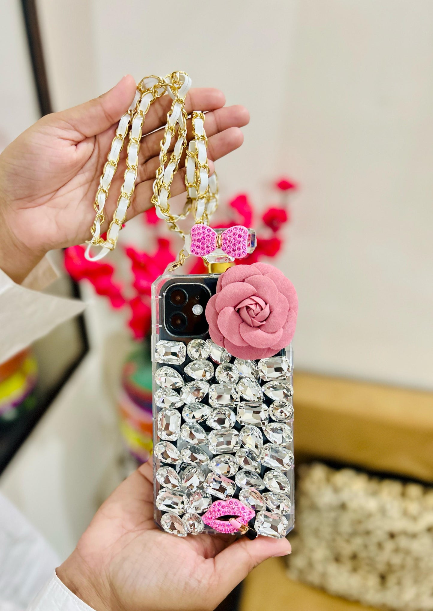 Studded Rose Sling Case