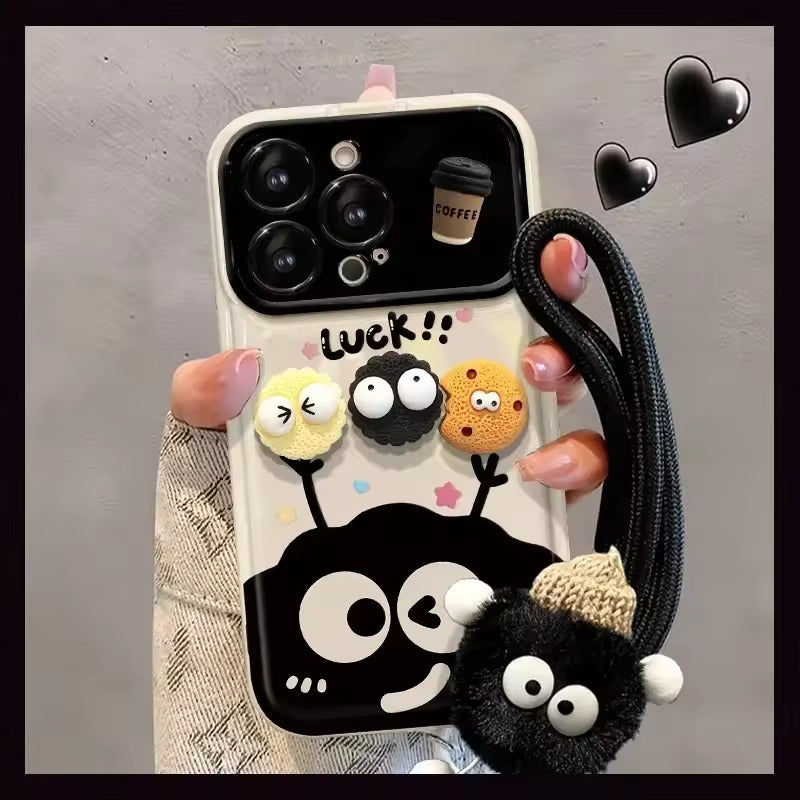 Black Charcoal Ball iPhone case