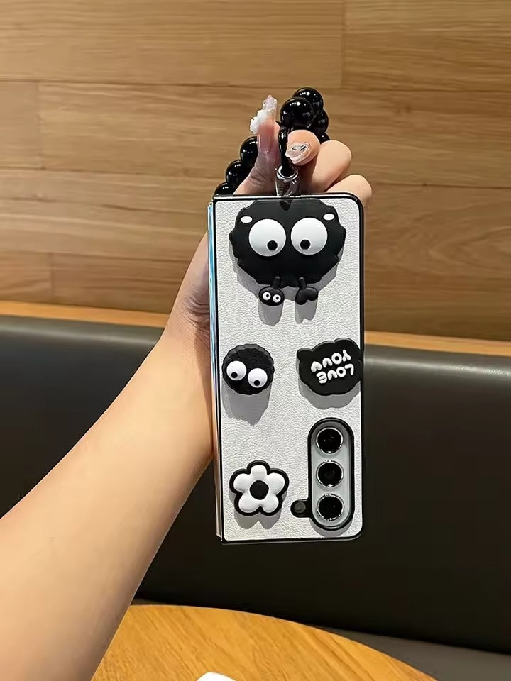 GOGO Black & White Samsung Flip Fold Case