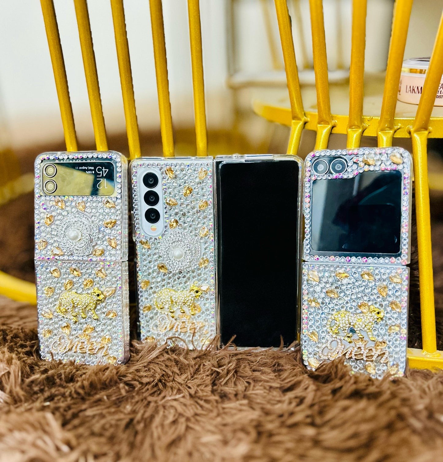 Luxury Stunning Crystal Handmade Samsung Flip Case