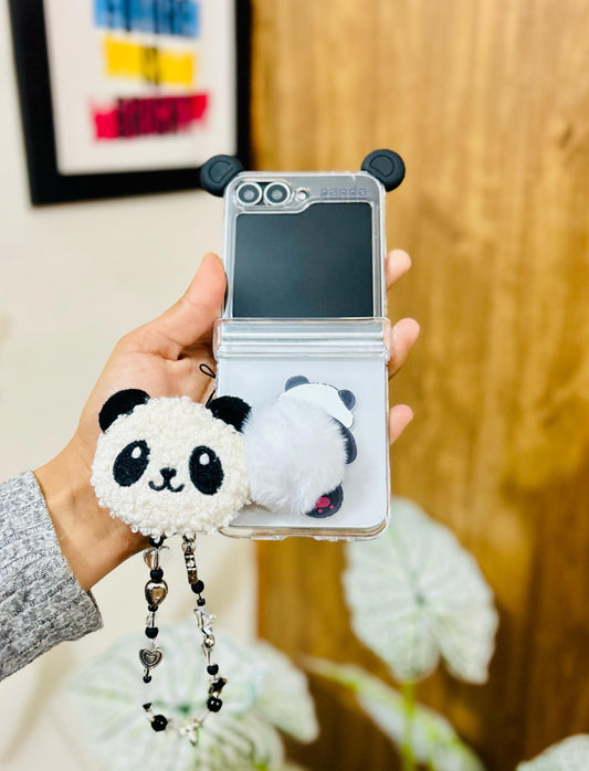 Black Panda Samung Flip Case