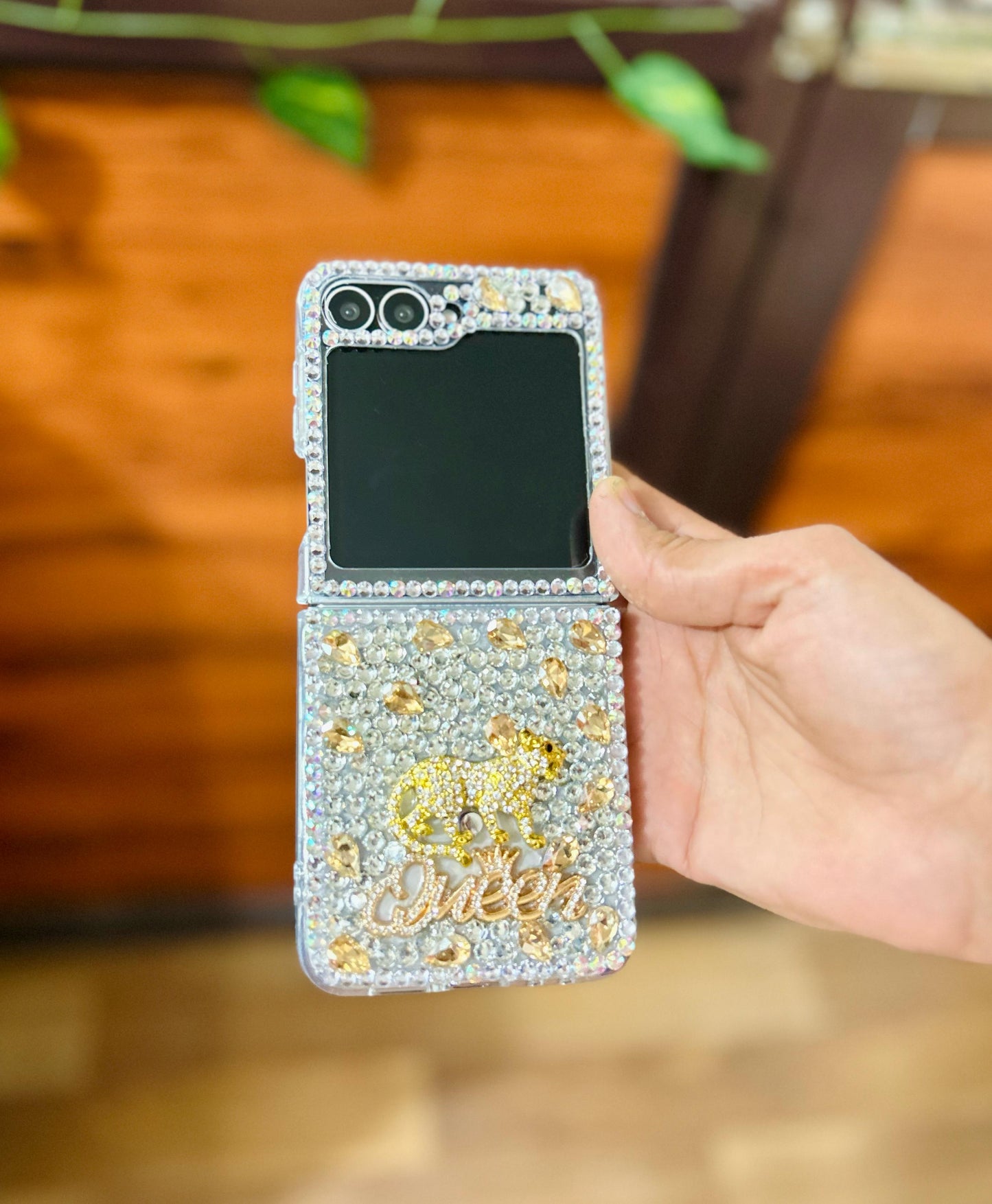 Luxury Stunning Crystal Handmade Samsung Flip Case