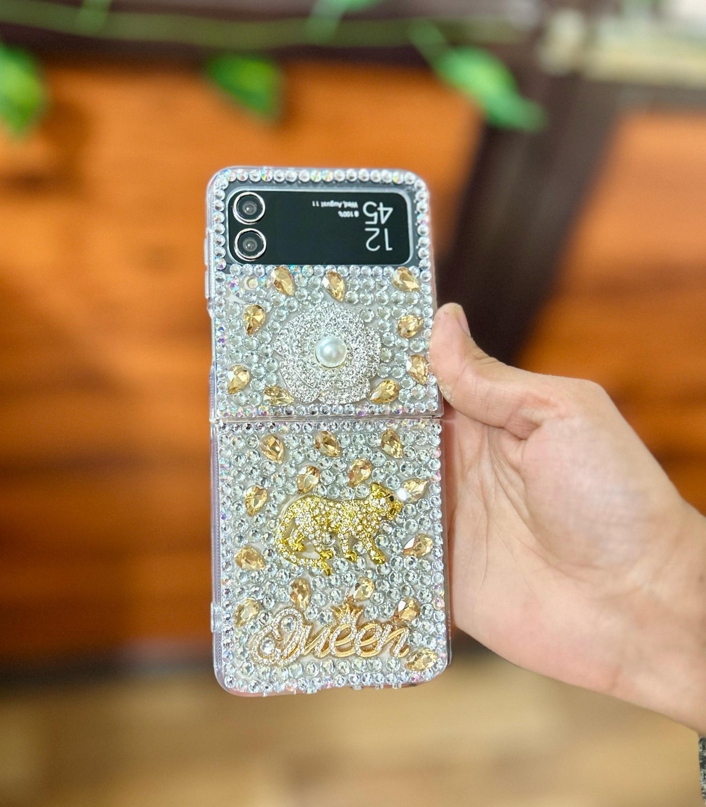 Luxury Stunning Crystal Handmade Samsung Flip Case