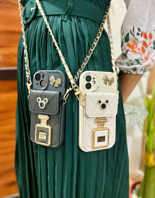 Luxury Pocket Chain iPhone Cover