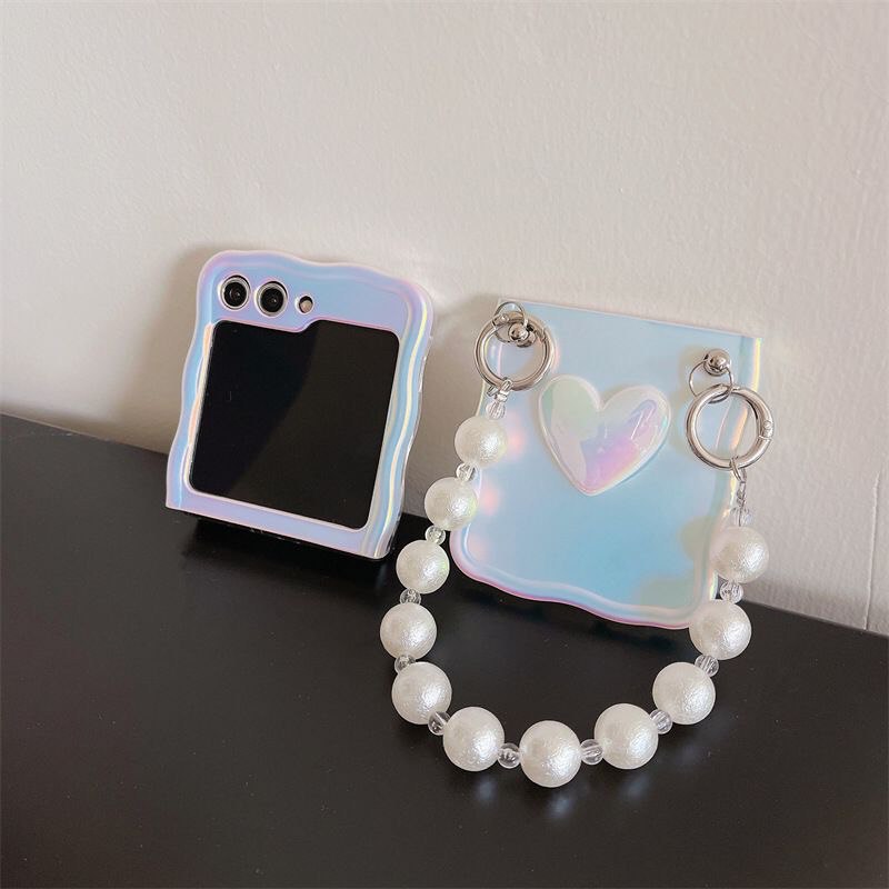 Luxury Silk Pearl Samsung Flip Case