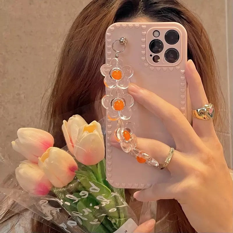 Peach Flower Chain Case