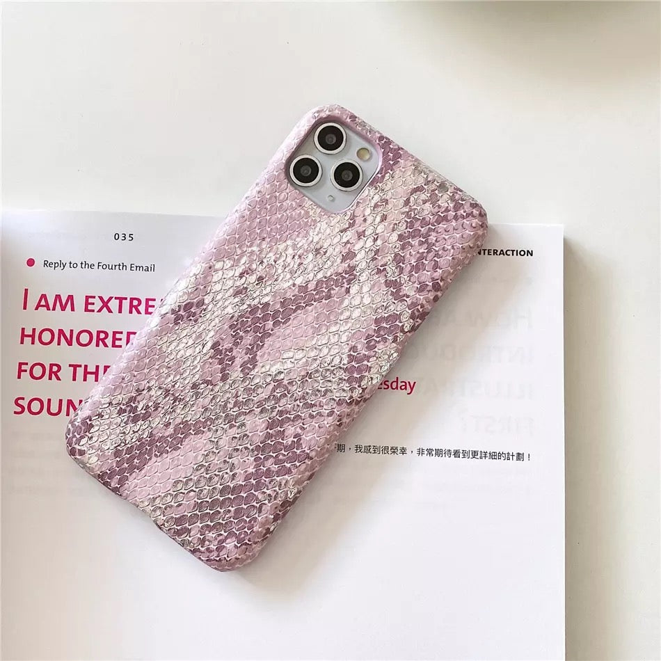 Premium Pink Snake Case