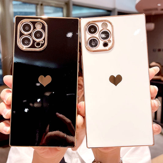 Glossy Square Love Phone Case