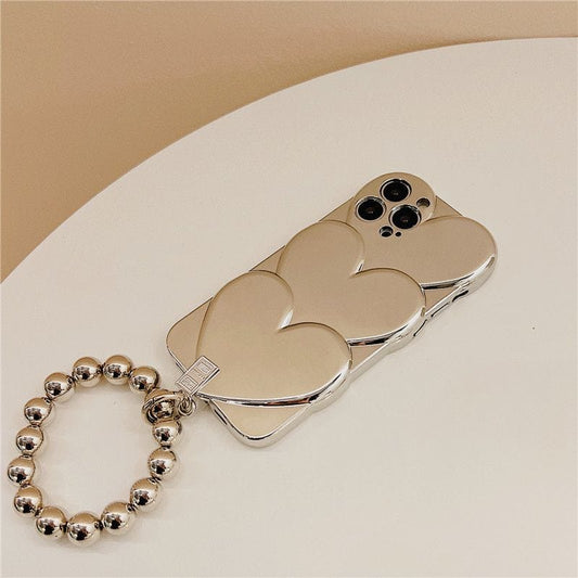 Platinum Heart Case With Charm