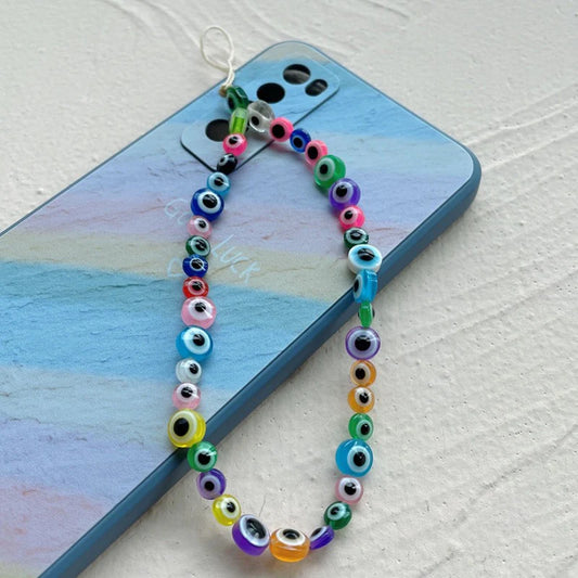 Colourful Evil Eye Phone Charm