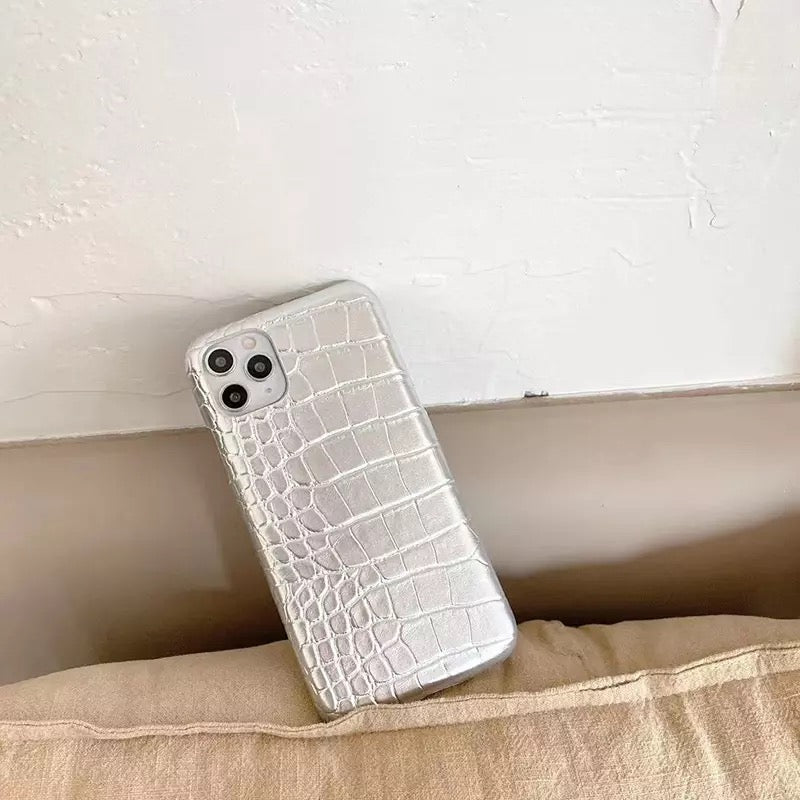 Silver Croc Case