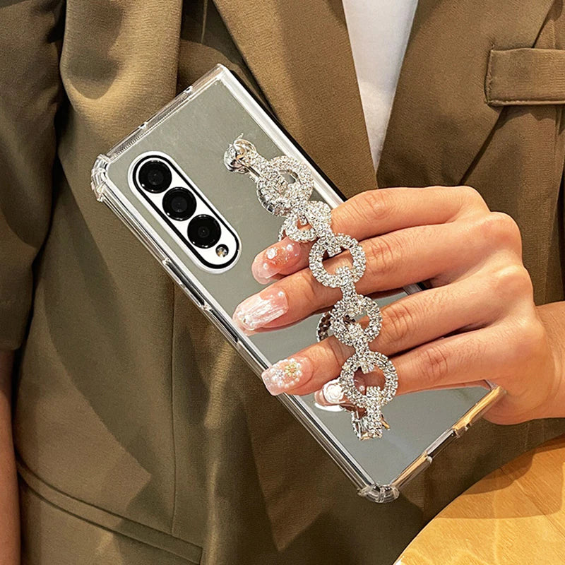 Royal Crystal Chain Case For Samsung