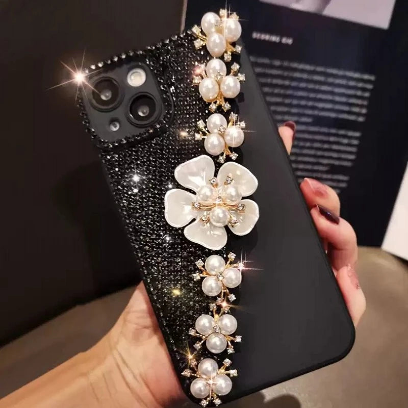 Royal Pearl Floral Diamond Case