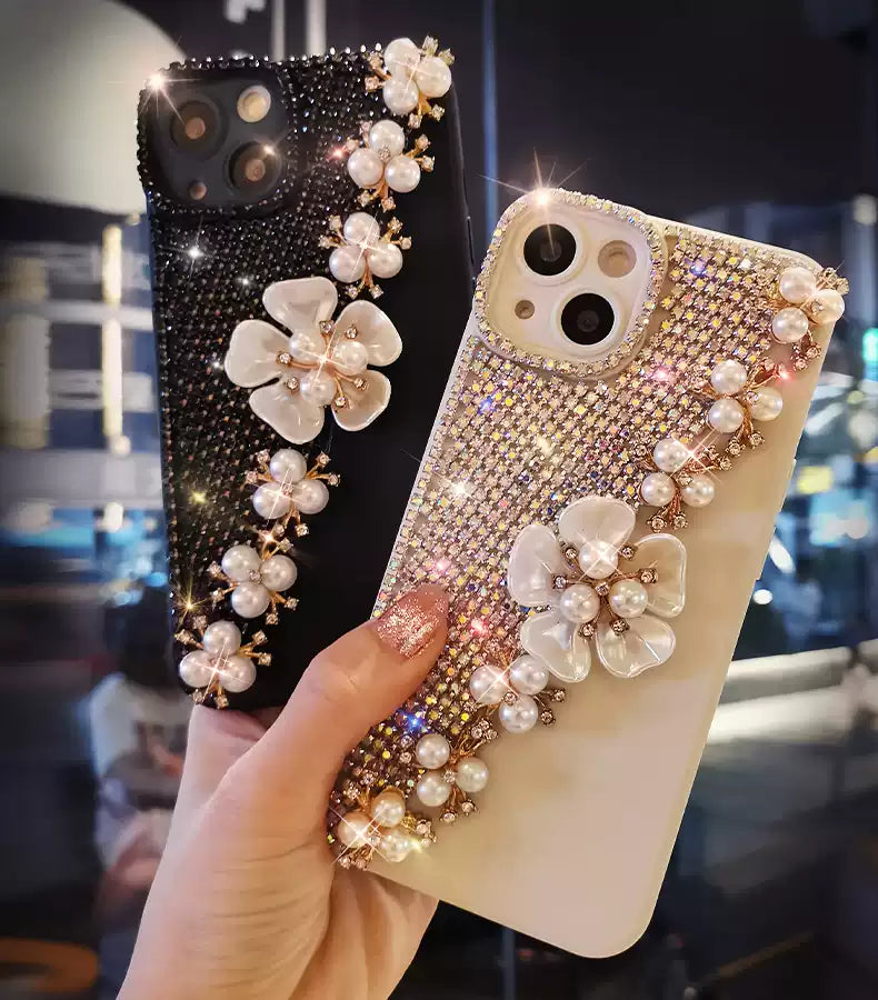 Royal Pearl Floral Diamond Case